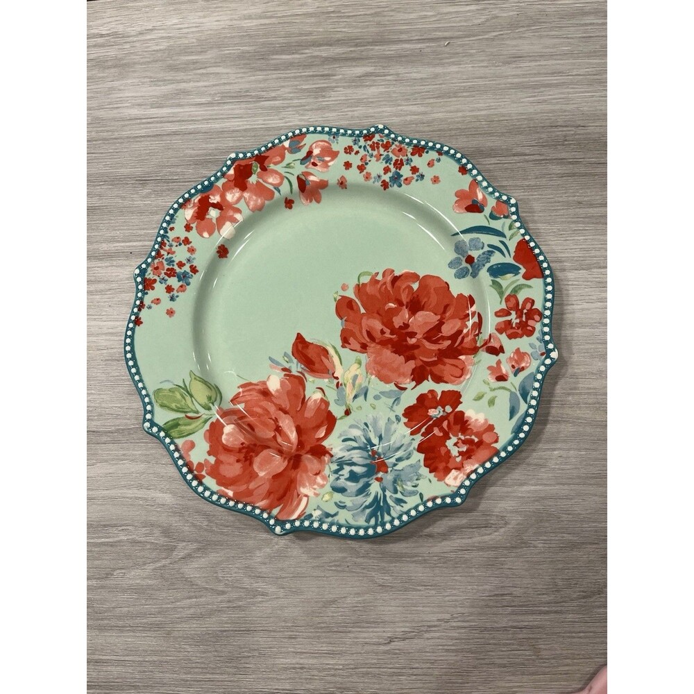 1 PIONEER WOMAN GARDEN DINNER PLATE 10.98IN